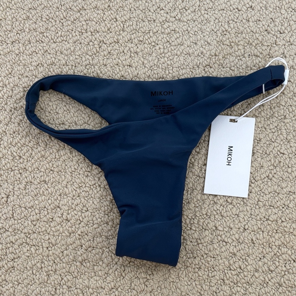 Mikoh Papara Deep Blue Bikini Bottom - Large - NWT